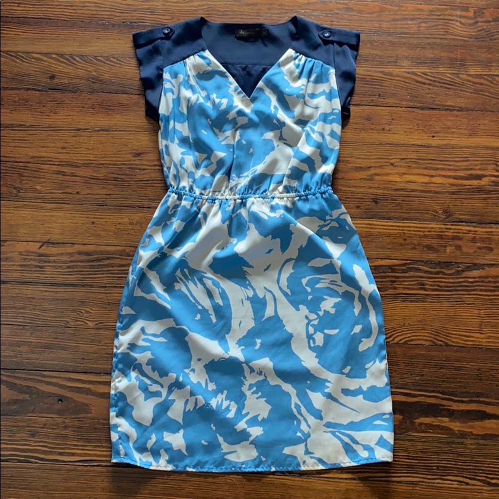 The Limited Dress Blue and Cream